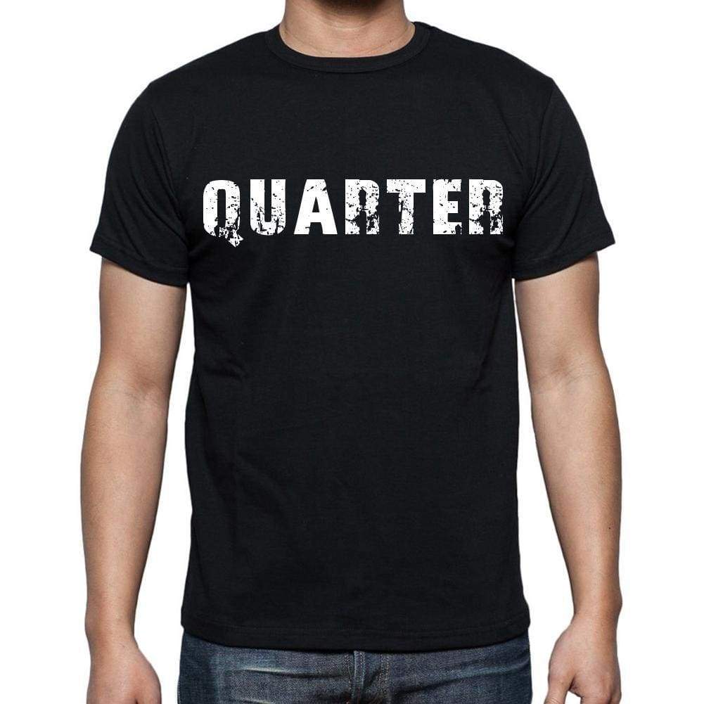 Quarter White Letters Mens Short Sleeve Round Neck T-Shirt 00007