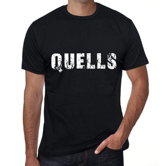 Quells Mens Vintage T Shirt Black Birthday Gift 00554 - Black / Xs - Casual