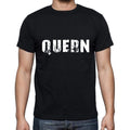 quern Men's Short Sleeve Round Neck T-shirt , 5 letters Black , word 00006