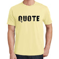 quote Men's Short Sleeve Round Neck T-shirt 00043