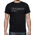 quote t shirts,"Life is based on perception quote t shirts," Men's S",t shirts men,black