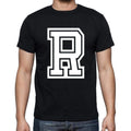 R Men's Short Sleeve Round Neck T-shirt 00177