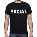 racial , white letters, Men's Short Sleeve Round Neck T-shirt 00007