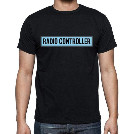 Radio Controller T Shirt Mens T-Shirt Occupation S Size Black Cotton - T-Shirt