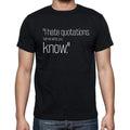 Ralph Waldo Emerson quote t shirts,"I hate quotations.",t shirts men,black