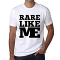 RARE, Like Me, White, Men's Short Sleeve Round Neck T-shirt 00051