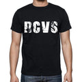 rcvs T-shirt <span>à manches courtes</span> <span>et col rond</span> <span>Homme</span> , 4 lettres <span>Noir</span>