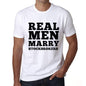 Real Men Marry Stockbrokers Mens Short Sleeve Round Neck T-Shirt - White / S - Casual