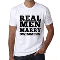 Real Men Marry Swimmers, Men's Short Sleeve Round Neck T-shirt