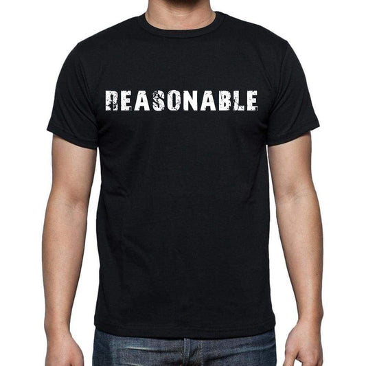 Reasonable White Letters Mens Short Sleeve Round Neck T-Shirt 00007