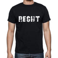 recht, Herren-Kurzarm-Rundhals-T-Shirt