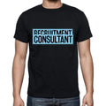 Recruitment Consultant t shirt, mens t-shirt, occupation, S Size, Black, Cotton