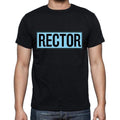 Rector t shirt, mens t-shirt, occupation, S Size, Black, Cotton