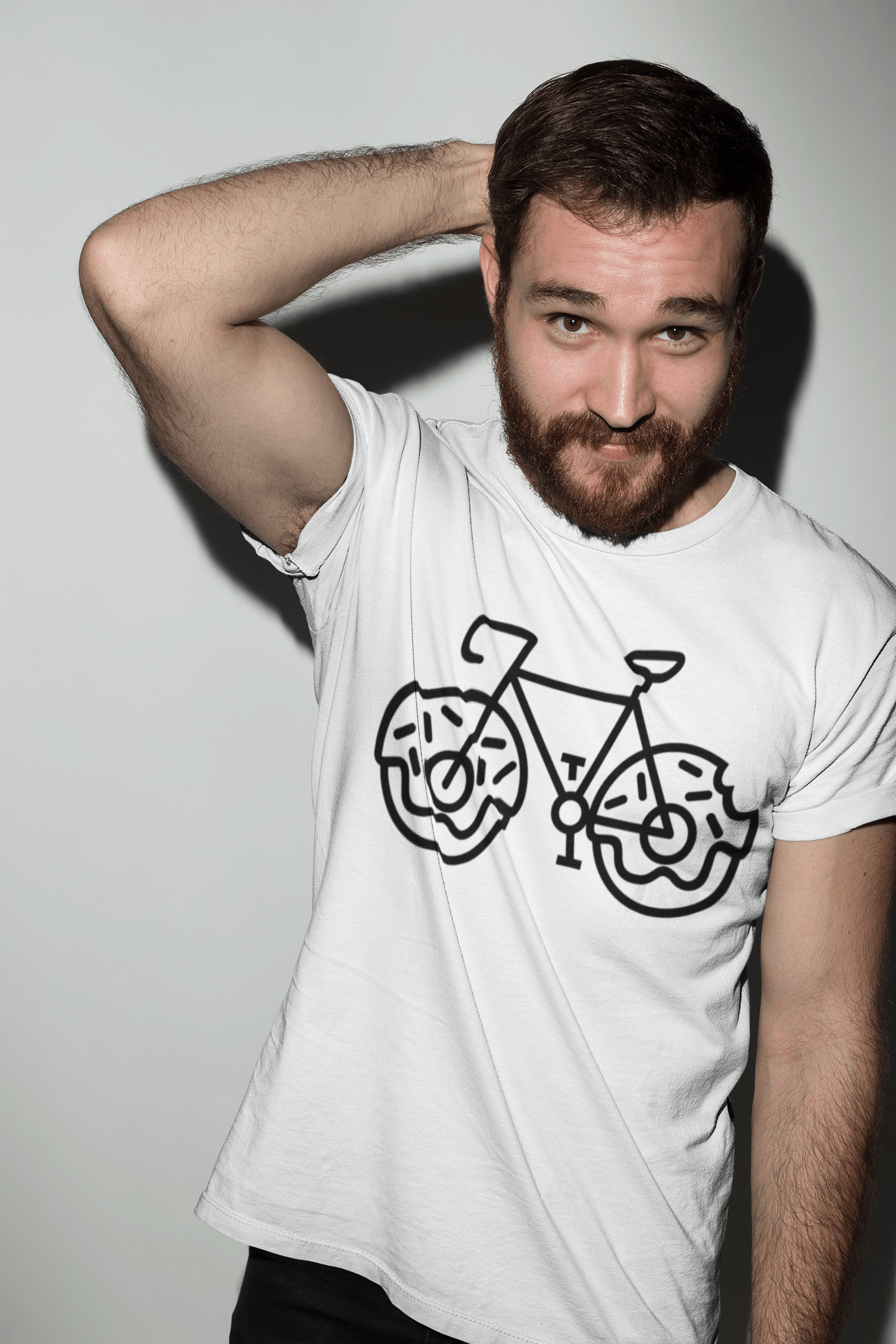 ULTRABASIC T-shirt graphique pour hommes Donuts de vélo - Chemise Simpson drôle pour hommes