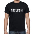 réfléchi, Französisches Wörterbuch, Herren-Kurzarm-Rundhals-T-Shirt 00009