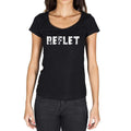 reflet, French Dictionary, Women's Short Sleeve Round Neck T-shirt 00010