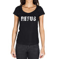 refus, French Dictionary, Women's Short Sleeve Round Neck T-shirt 00010