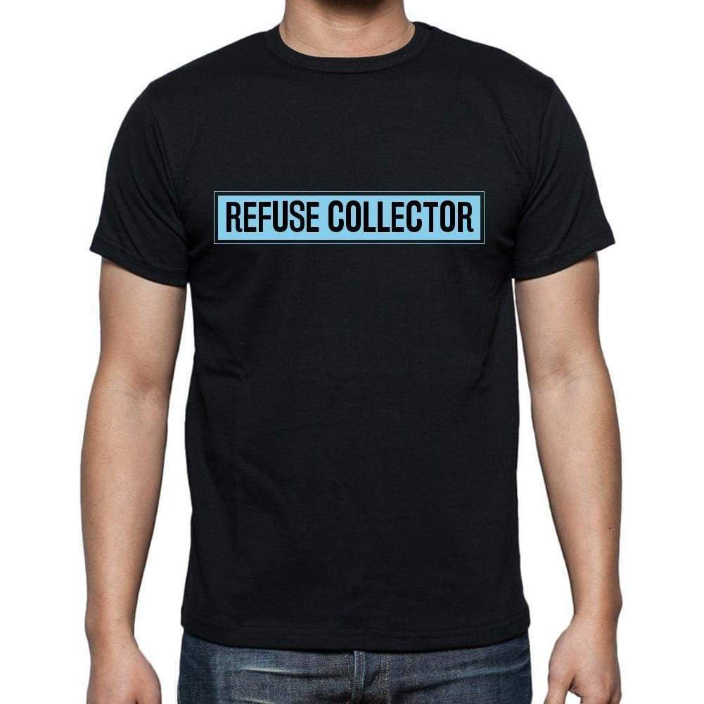 Refuse Collector T Shirt Mens T-Shirt Occupation S Size Black Cotton - T-Shirt