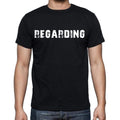 regarding , white letters, Men's Short Sleeve Round Neck T-shirt 00007