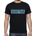 Registrar t shirt, mens t-shirt, occupation, S Size, Black, Cotton