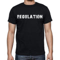 regulation , white letters, Men's Short Sleeve Round Neck T-shirt 00007