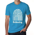 Relaxing Fingerprint, Blue, Men's Short Sleeve Round Neck T-shirt, gift t-shirt 00311