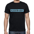 Relocation Agent t shirt, mens t-shirt, occupation, S Size, Black, Cotton