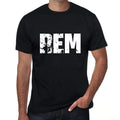 rem Men's Retro T shirt Black Birthday Gift