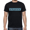 Representative t shirt, mens t-shirt, occupation, S Size, Black, Cotton