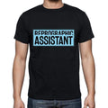 Reprographic Assistant t shirt, mens t-shirt, occupation, S Size, Black, Cotton