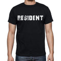 resident , white letters, Men's Short Sleeve Round Neck T-shirt 00007