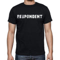respondent , white letters, Men's Short Sleeve Round Neck T-shirt 00007