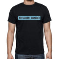 Restaurant Manager t shirt, mens t-shirt, occupation, S Size, Black, Cotton