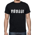réussi, French Dictionary, Men's Short Sleeve Round Neck T-shirt 00009
