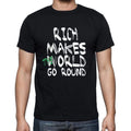 rich, World Goes Arround, Men's Short Sleeve Round Neck T-shirt 00082