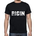 ricin Men's Short Sleeve Round Neck T-shirt , 5 letters Black , word 00006