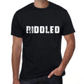riddled Men's T shirt Black Birthday Gift 00555