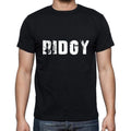 ridgy Men's Short Sleeve Round Neck T-shirt , 5 letters Black , word 00006