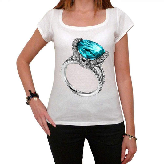 Rings Bague Diamonds T-shirt for women,short sleeve,cotton tshirt,women t shirt,gift - Ken