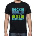 Rockin&Rollin 51, Black, Men's Short Sleeve Round Neck T-shirt, gift t-shirt 00340