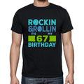 Rockin&Rollin 67, Black, Men's Short Sleeve Round Neck T-shirt, gift t-shirt 00340