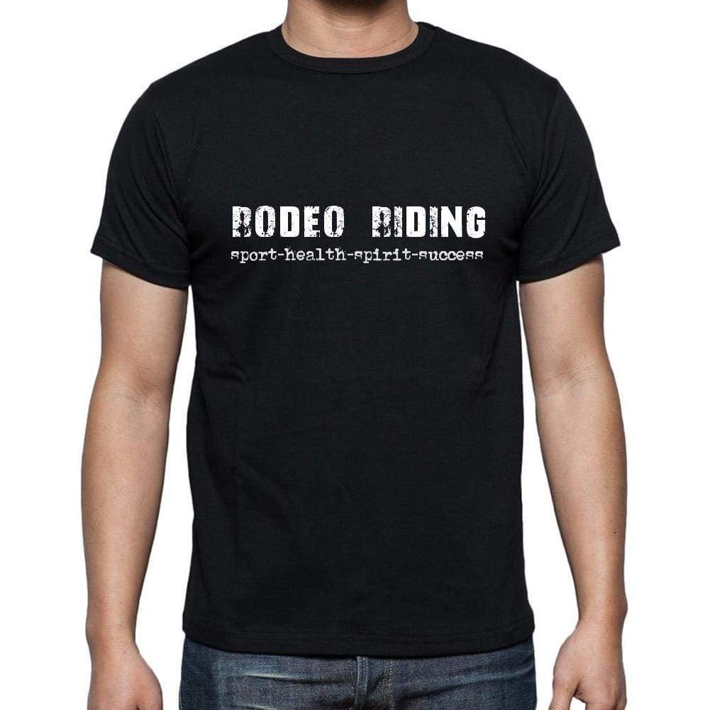 Rodeo Riding Sport-Health-Spirit-Success Mens Short Sleeve Round Neck T-Shirt 00079 - Casual