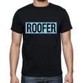 Roofer t shirt, mens t-shirt, occupation, S Size, Black, Cotton