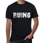 Ruing Mens Retro T Shirt Black Birthday Gift 00553 - Black / Xs - Casual