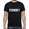 runny Men's Short Sleeve Round Neck T-shirt , 5 letters Black , word 00006