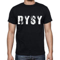 rysy Men's Short Sleeve Round Neck T-shirt , 4 letters Black