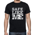 SAFE Like me, black, Men's Short Sleeve Round Neck T-shirt 00055