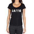 saffig, German Cities Black, Women's Short Sleeve Round Neck T-shirt 00002