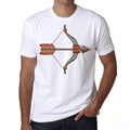 Sagittarius zodiac sign, Men's White tee, 100% Cotton 00213
