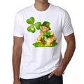 Saint Patrick's Day Leprechaun with Pot of Gold and Shamrock, Men's T-Shirt,t shirt gift 00150